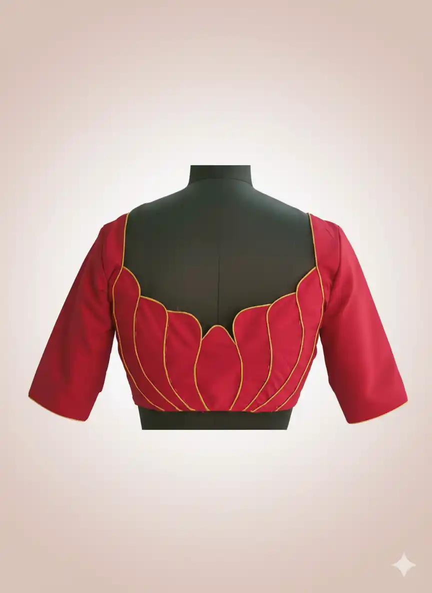 lotus patch blouse