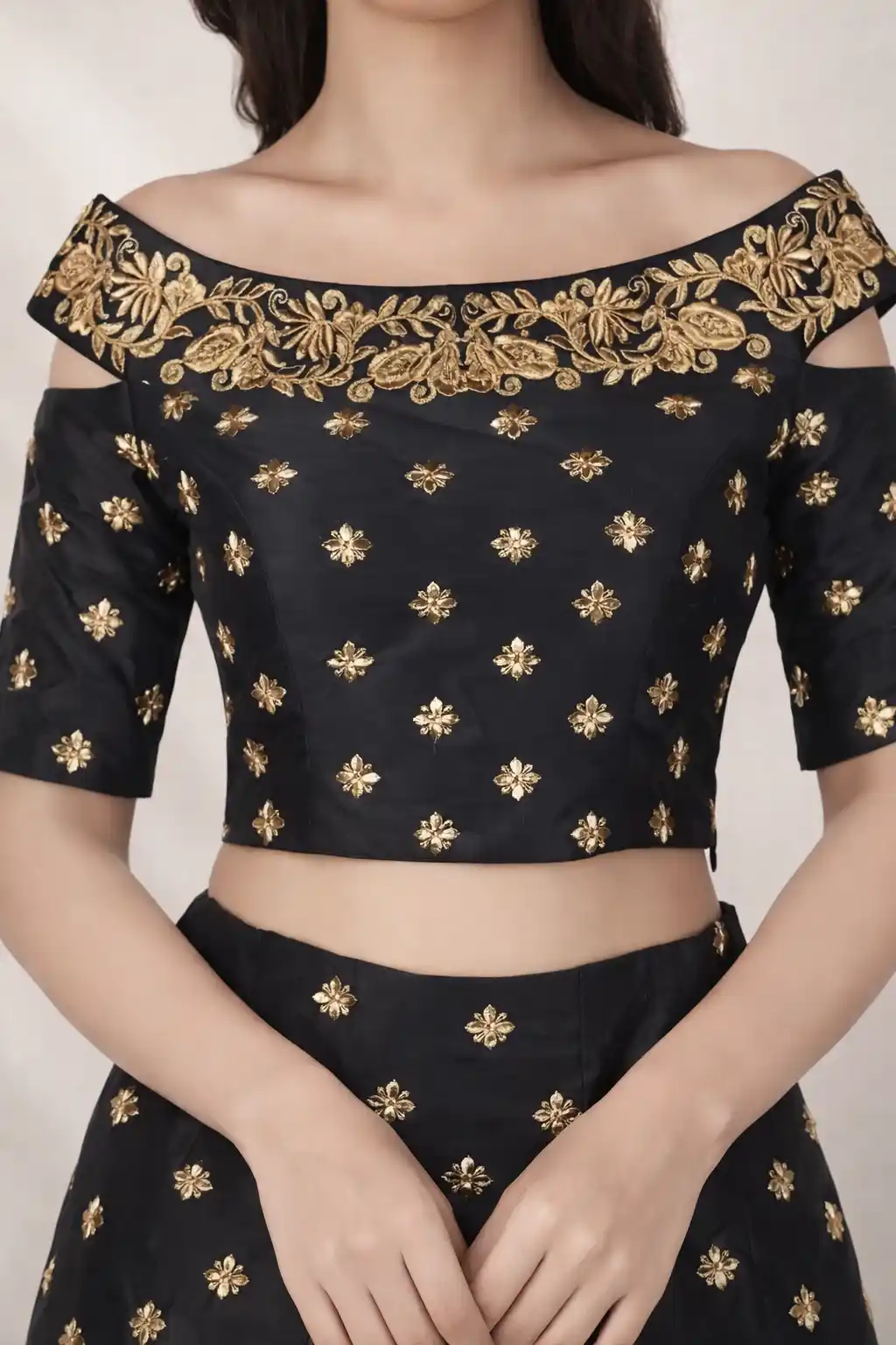 half shoulder blouse